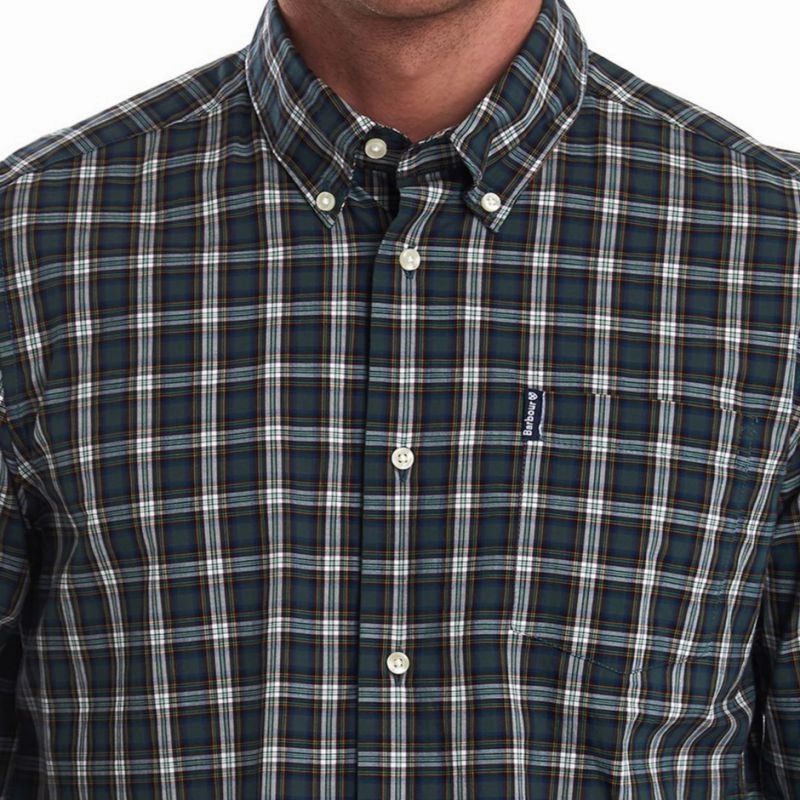 Hot Sale Alert Save More Online Barbour Highland Check 8 Mens Tailored Shirt - Green