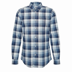 Barbour Hillroad Tailored Shirt Classic Navy MustHave Deal Hot Pick Deal