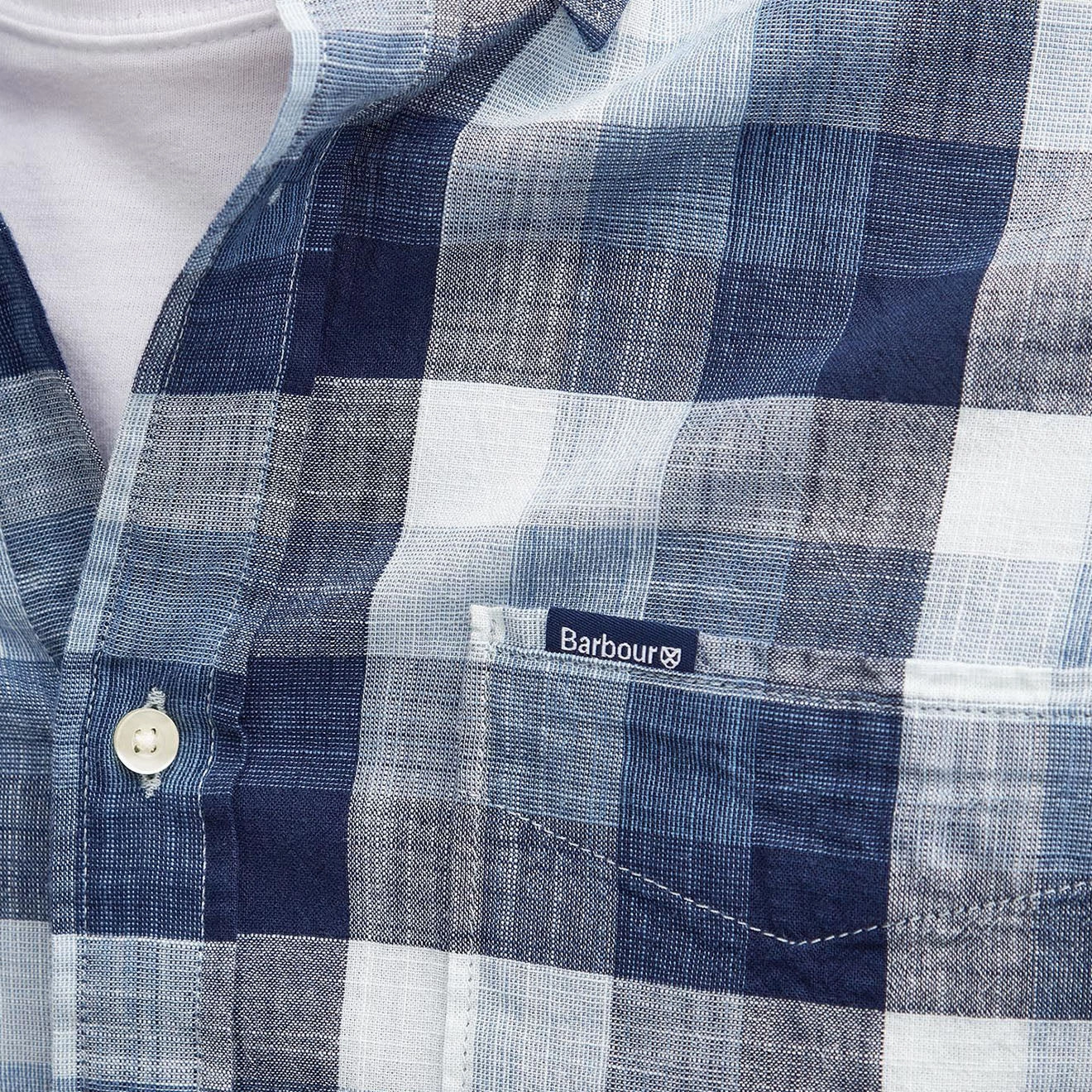 Barbour Hillroad Tailored Shirt Classic Navy Hot Offer Event Clearance Event Alert