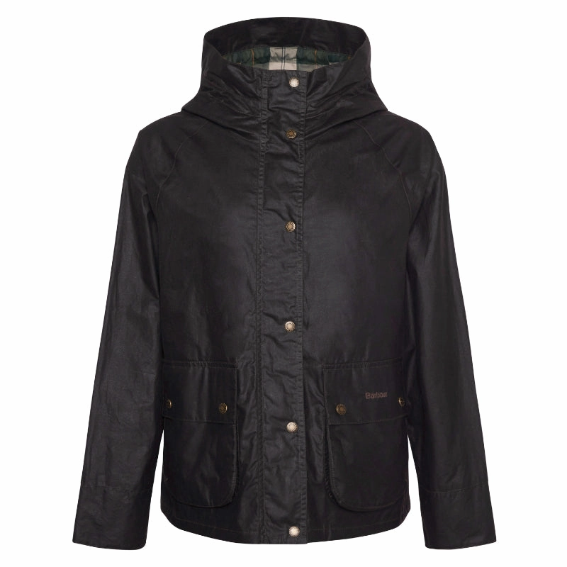 Barbour Hollies Ladies Wax Jacket - Rustic/Ancient Tartan Todays Mega Savings