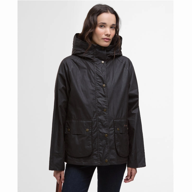 Exclusive Savings Event Barbour Hollies Ladies Wax Jacket - Rustic/Ancient Tartan