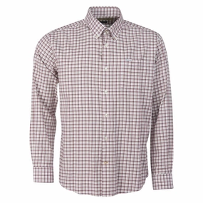 Mega Discount Today Deal Frenzy Today Barbour Hollow Mens Shirt - Red