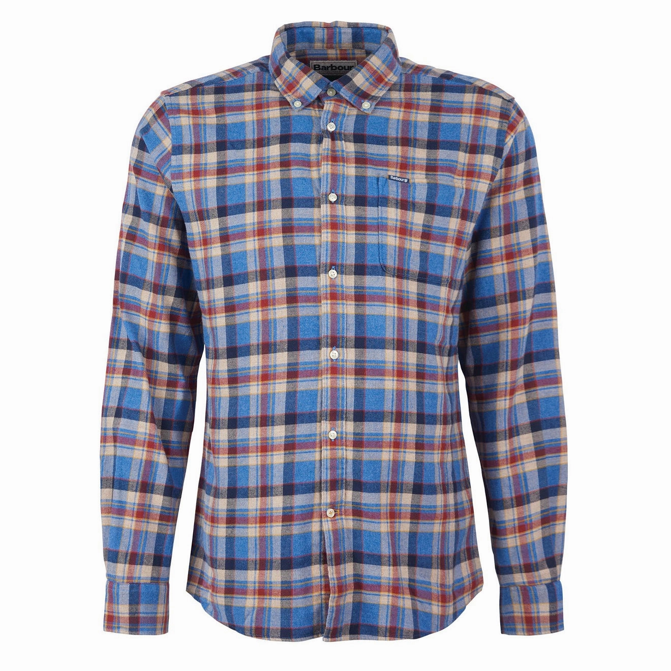 Clearance Event Today Weekend Sale Special Barbour Holystone Tailored Shirt Blue Marl