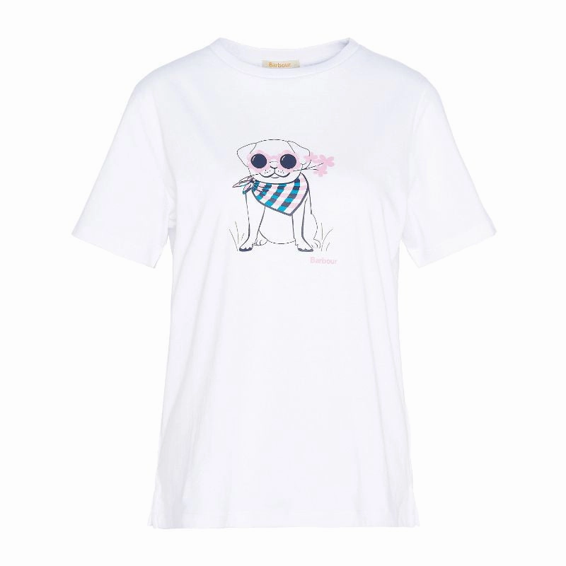 Grab the Deal Now Barbour Honeywell Ladies T-Shirt - White