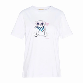 Grab the Deal Now Barbour Honeywell Ladies T-Shirt - White