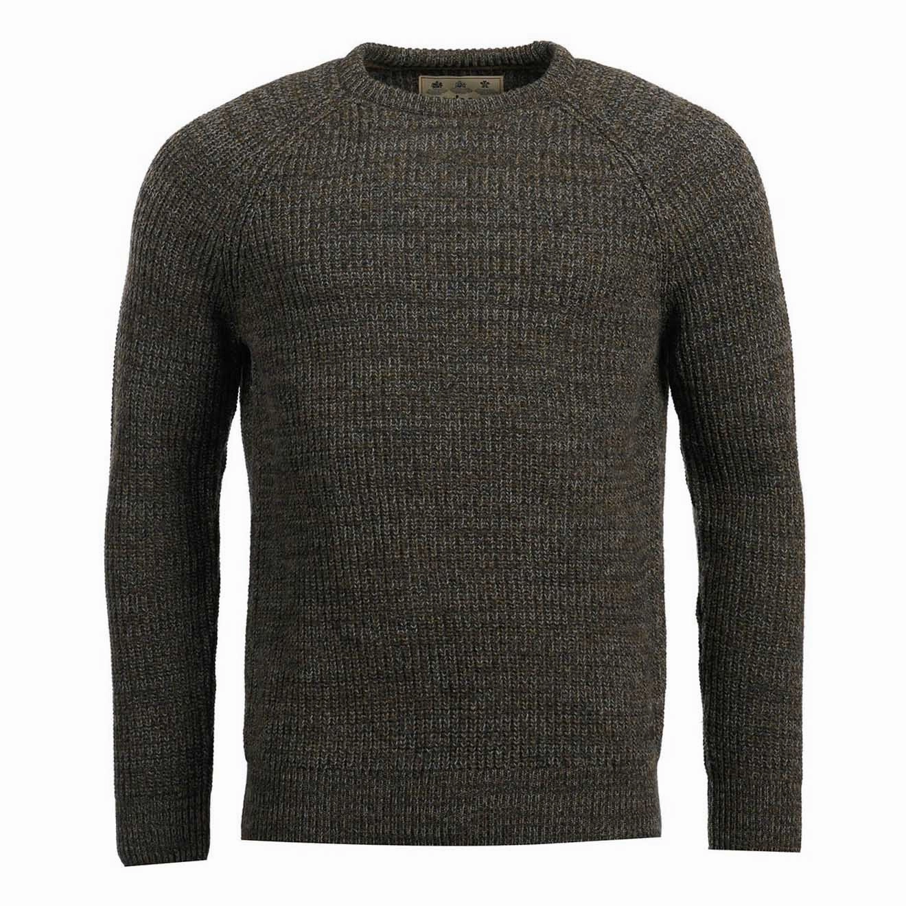 Barbour Horseford Crew Knitwear Olive Exclusive Online Deal Flash Sale Alert Now