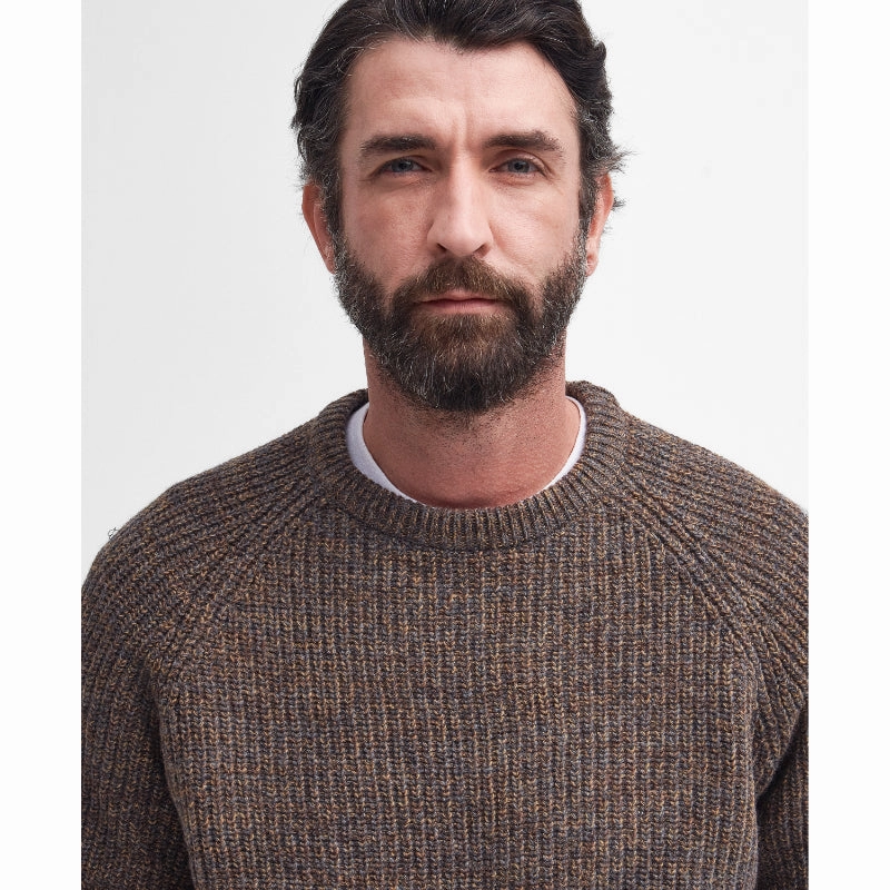 Barbour Horseford Lambswool Crew Neck Mens Jumper - Sandstone Hot Offer Frenzy Exclusive Hot Pick
