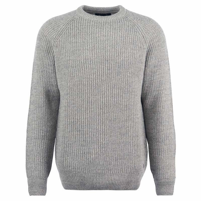 Barbour Horseford Lambswool Crew Neck Mens Jumper - Stone Today Only Discount