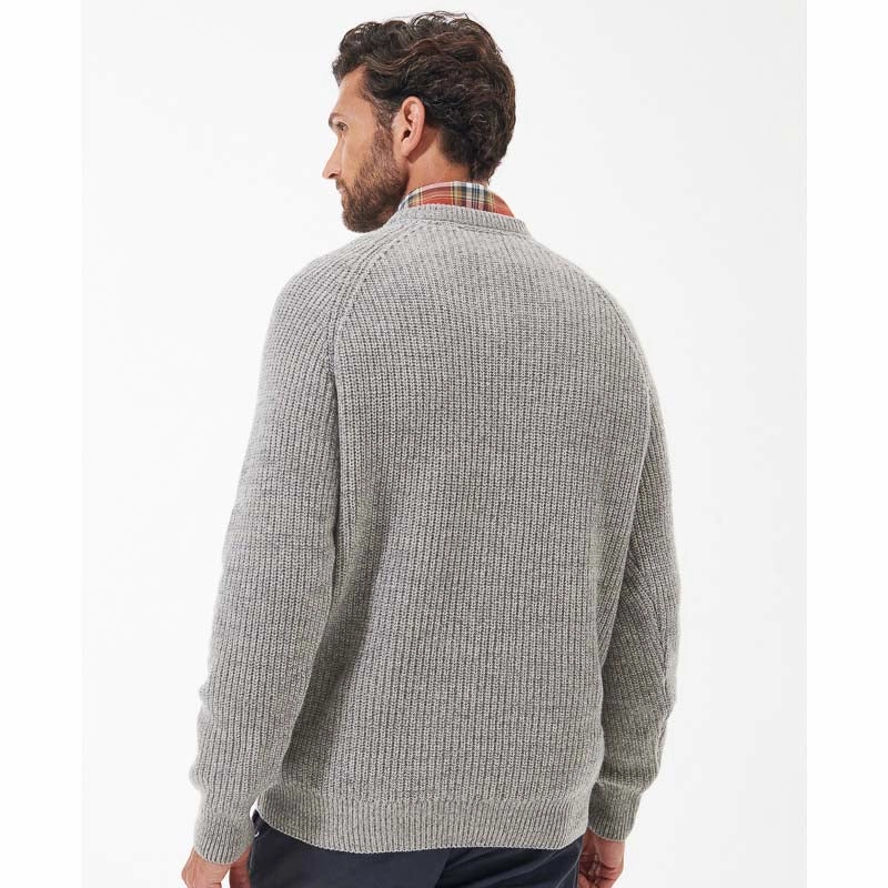 Barbour Horseford Lambswool Crew Neck Mens Jumper - Stone Last Chance Steal Best Deal Today