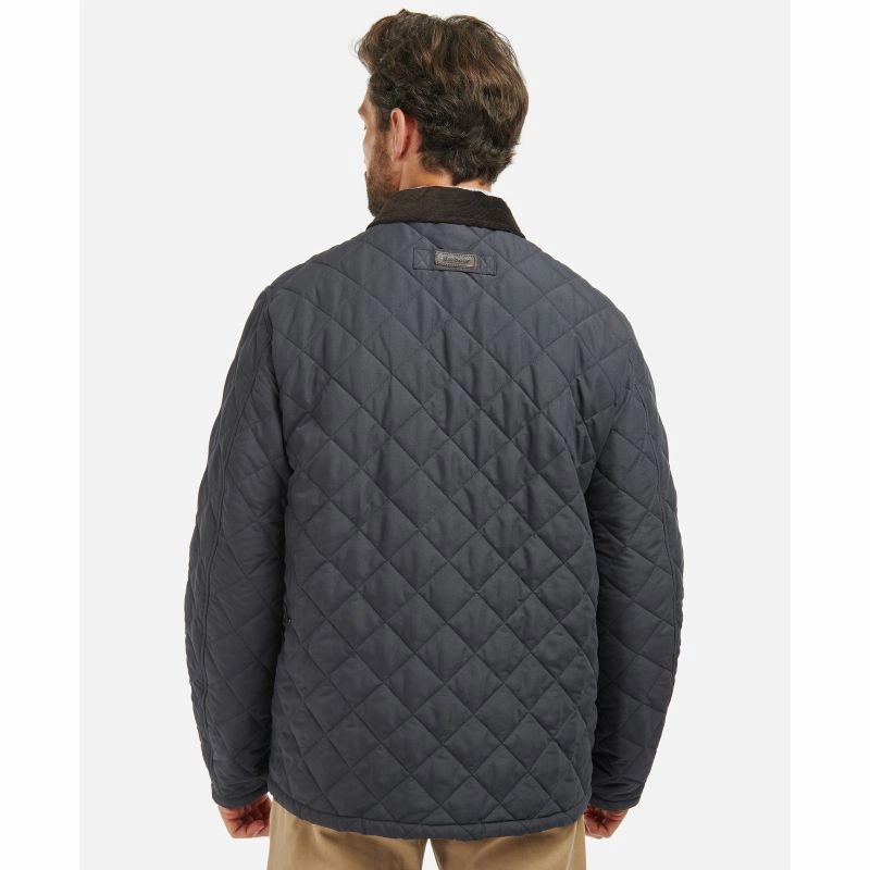 Barbour Horsley Mens Quilt Jacket - Navy/River Birch Tartan GiftWorthy Sale Special Surprise Sale