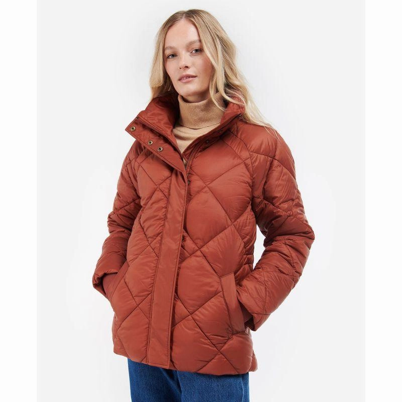 Barbour Hoxa Ladies Quilted Jacket - Maple/Dress Special Deal Frenzy Mega Discount Today