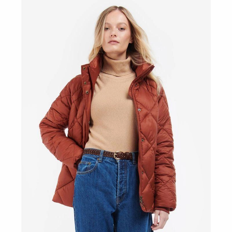 Barbour Hoxa Ladies Quilted Jacket - Maple/Dress Shop the Savings Now Daily Hot Deal
