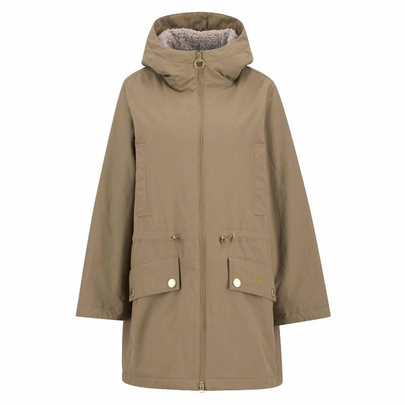 Barbour Inola Ladies Showerproof Jacket - Military Brown/Ancient Best Deal Alert