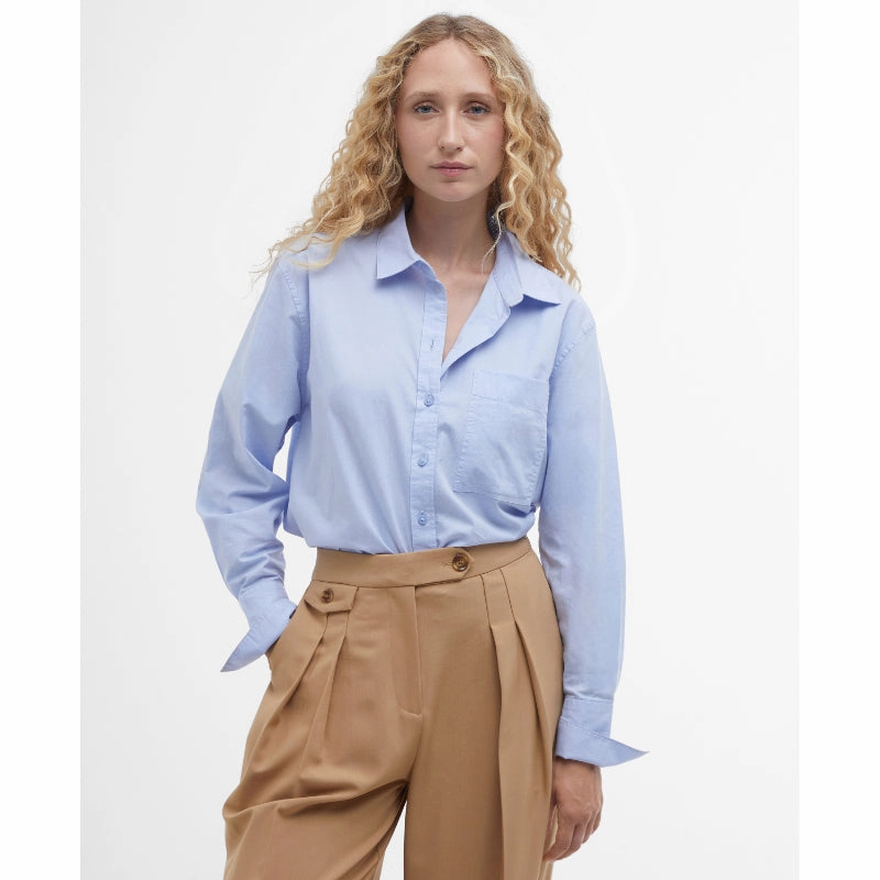 Barbour Josephine Ladies Shirt - Pale Blue Shop Grab Offer Hot Deal Alert