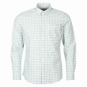 Hot Clearance Now Today Only Savings Barbour Kane Tailored Mens Shirt - Green