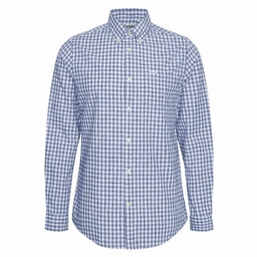 Barbour Kanehill Mens Tailored Fit Shirt - Navy Save Today Only Exclusive Online Offer
