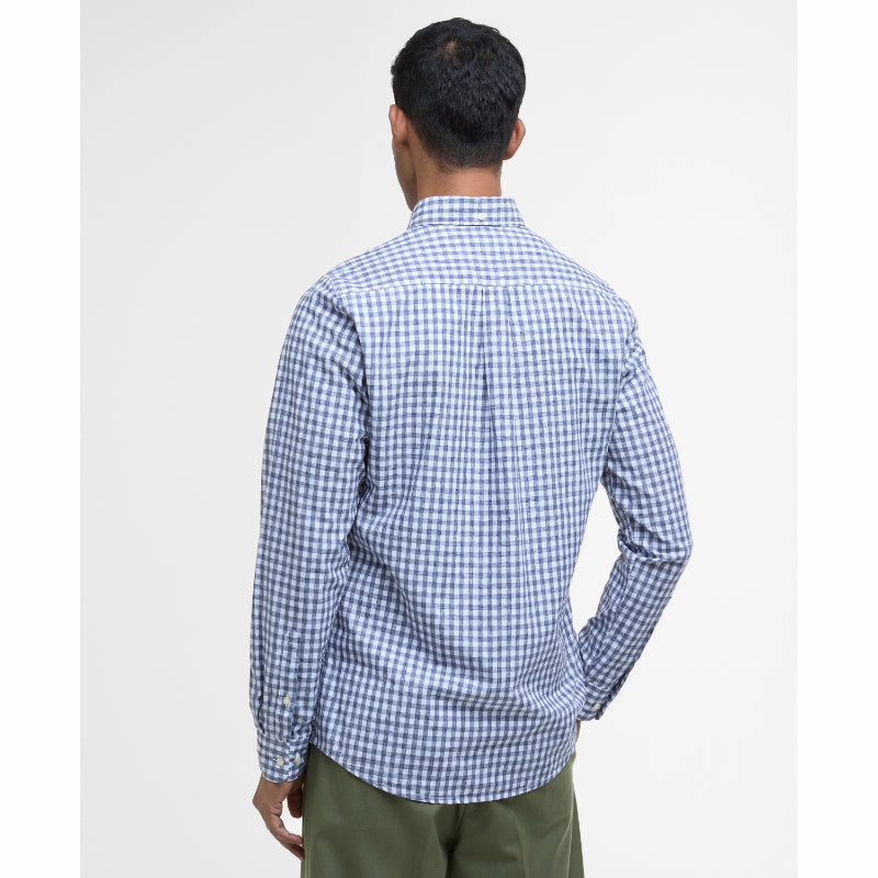 Barbour Kanehill Mens Tailored Fit Shirt - Navy Shop Grab Savings