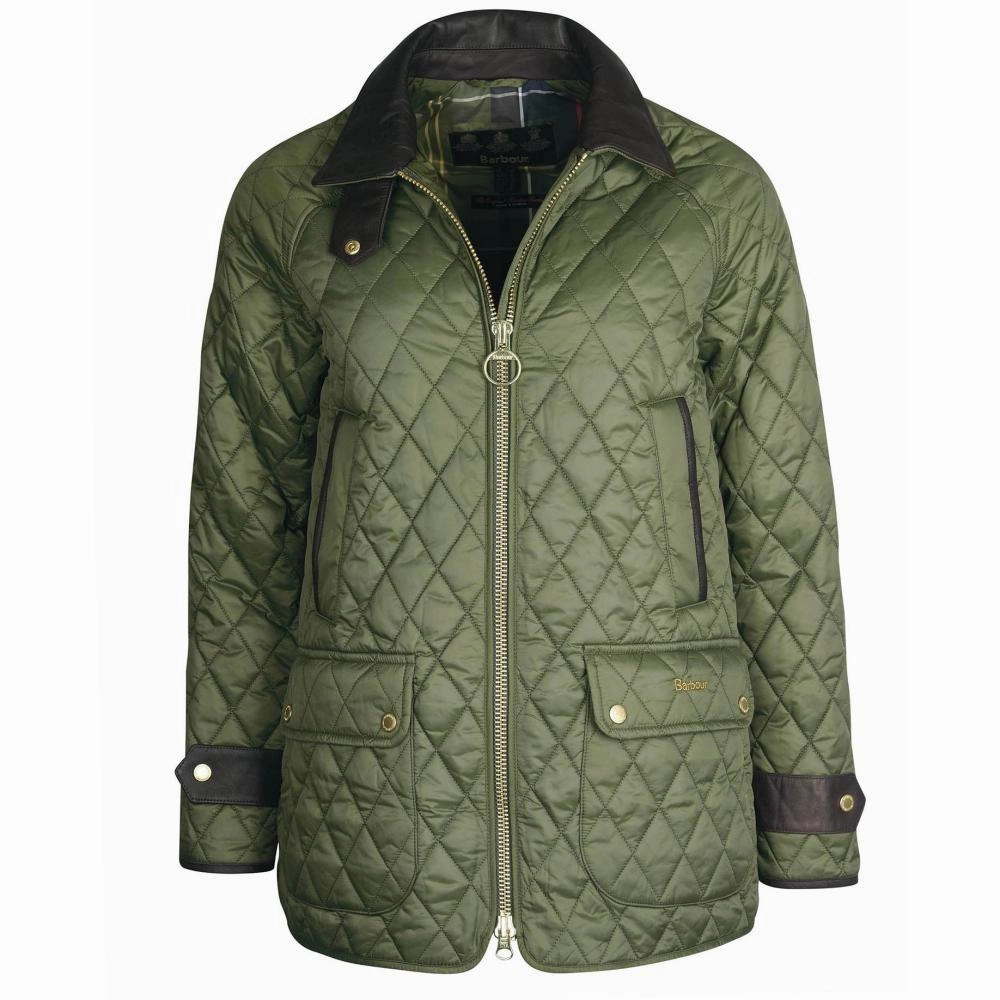 Barbour Kelham Ladies Quilted Jacket - Olive/Classic Mega Savings Now