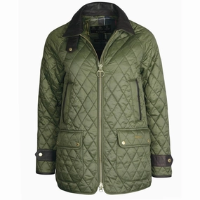 Barbour Kelham Ladies Quilted Jacket - Olive/Classic Mega Savings Now