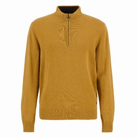 Dont Miss This Steal Todays Trending Deals Barbour Kelson Knitted Mens 1/4 Zip Jumper - Copper