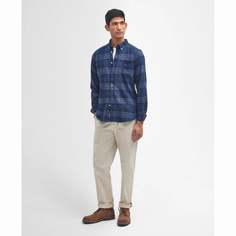 Barbour Kyeloch Mens Tailored Shirt - Midnight Tartan Special Steal Event