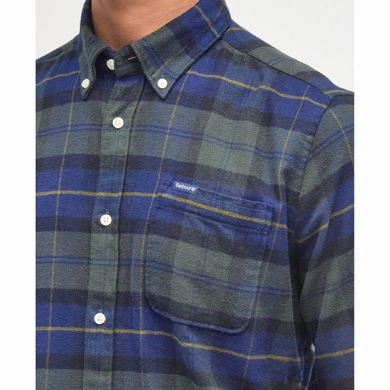 Barbour Kyeloch Mens Tailored Shirt - Olive Night Daily Special Offer Trending Today Steal
