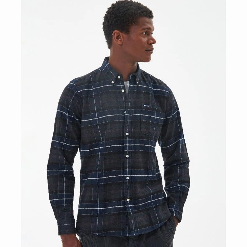 Exclusive Online Discount Hot Offer Ending Soon Barbour Kyeloch Tailored Mens Shirt - Black Slate