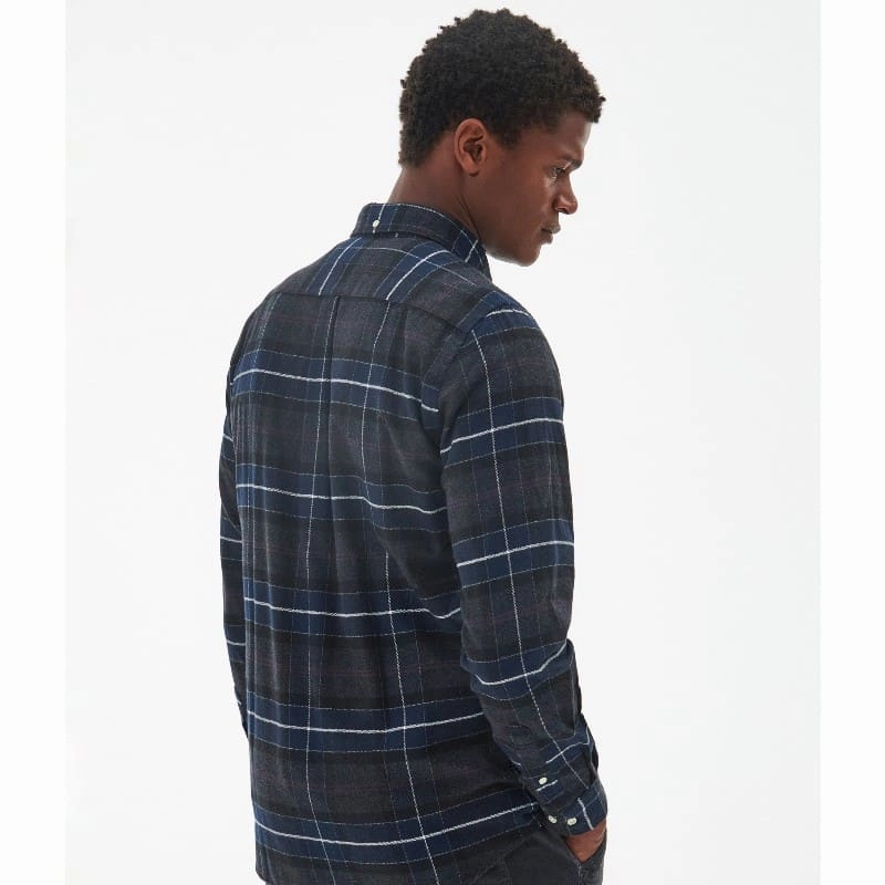 New Arrival Discount Weekend Specials Barbour Kyeloch Tailored Mens Shirt - Black Slate