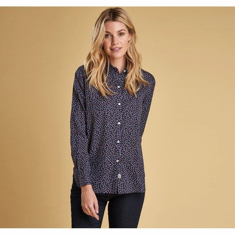 Todays Special Picks Dont Miss This Steal Barbour Ladies Seahouse Shirt - Navy