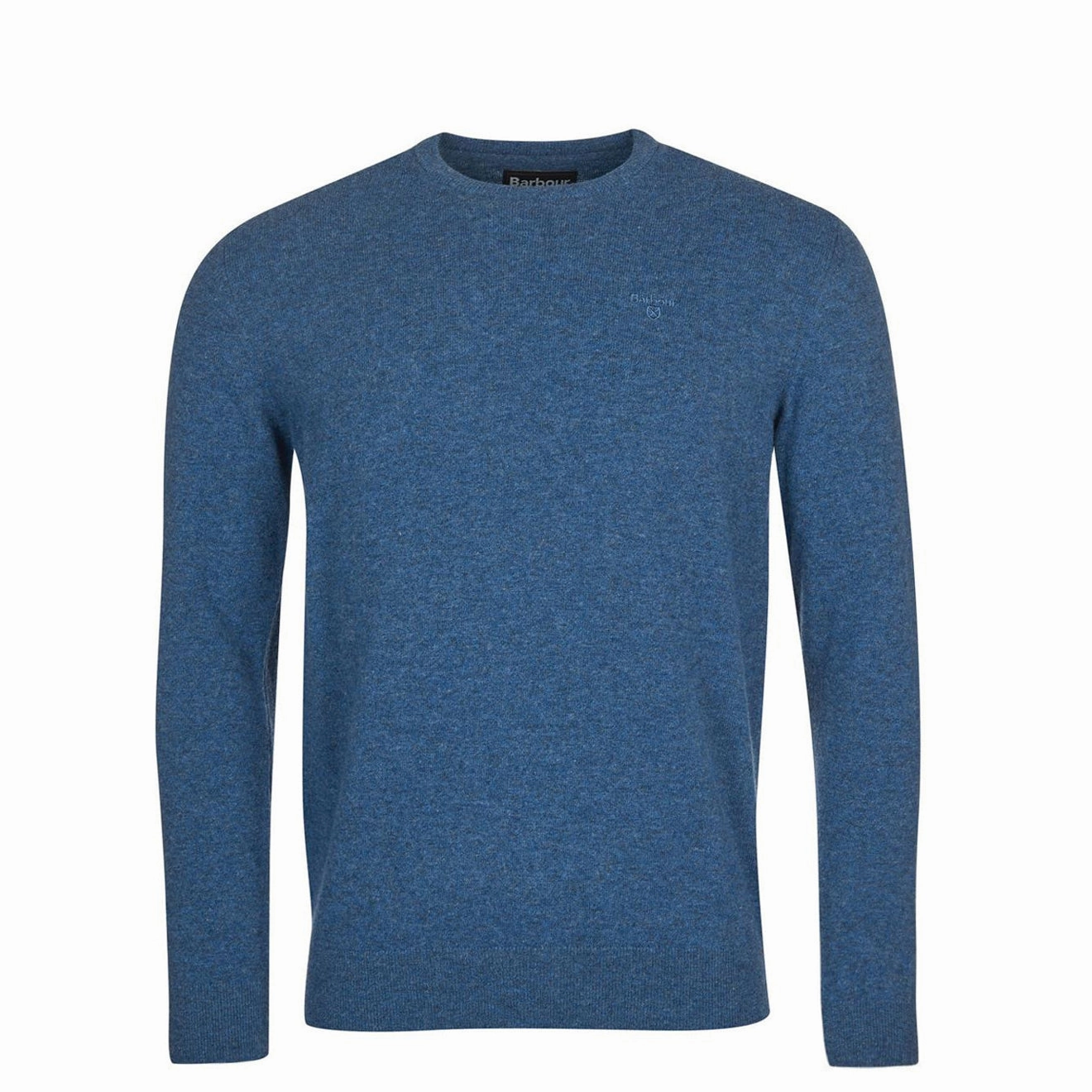 Limited Stock Hot Deal Barbour Lambswool Essential Crew Knit Denim Marl