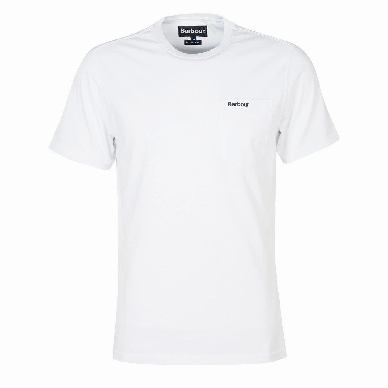 Barbour Langdon Pocket T-Shirt Classic White Clearance Sale