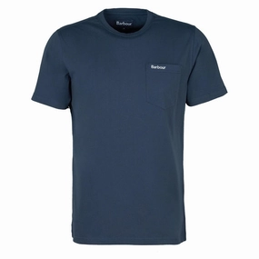 Barbour Langdon Pocket Tee Navy MustHave Items Best Price Today
