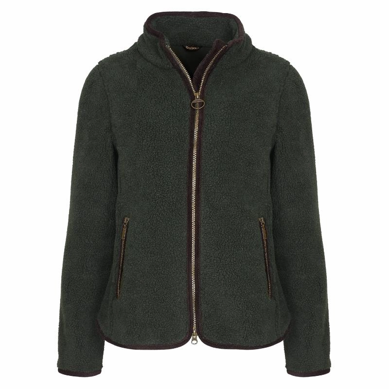 Barbour Laven Ladies Fleece Jacket - Olive/Classic Dont Miss Big Savings Weekend Sale Special