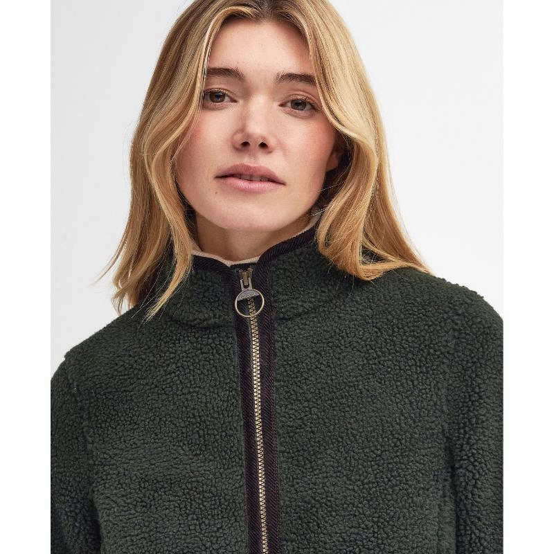 Hot Offer Frenzy Barbour Laven Ladies Fleece Jacket - Olive/Classic