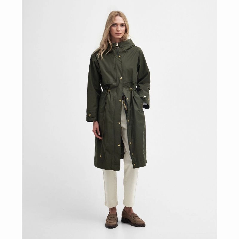 Barbour Lavender Ladies Waterproof Jacket - Olive Today Only Special