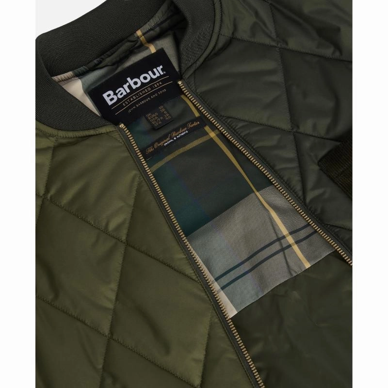 Today Only Savings Barbour Leonie Ladies Quilted Jacket - Olive/Dark Moss/Ancient