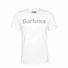 Barbour Logo T-Shirt Ecru Shop Hot Picks