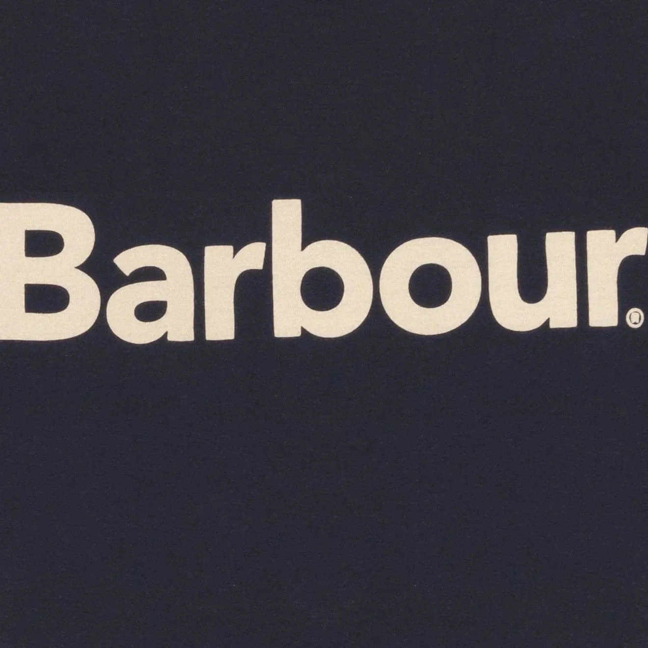 Barbour Logo T-Shirt New Navy Big Clearance Event