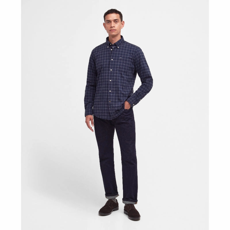 Barbour Lomond Tailored Mens Shirt - Midnight Tartan Daily Clearance Deal