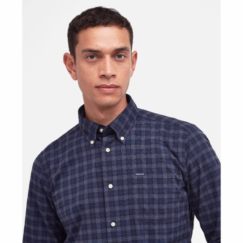 Perfect Gift Offer Barbour Lomond Tailored Mens Shirt - Midnight Tartan