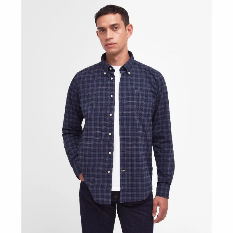 Daily Hot Deal Barbour Lomond Tailored Mens Shirt - Midnight Tartan