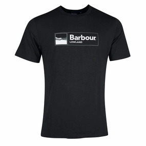 Hot Savings Alert Barbour Lowland T-Shirt Black