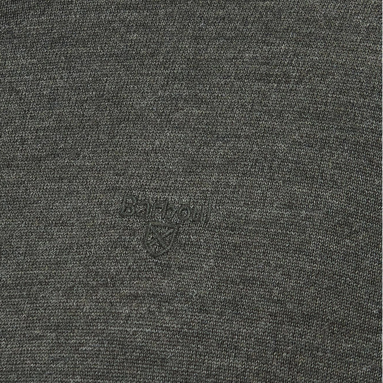 Instant Deal Today Clearance Blowout Barbour Loyton Merino Half Zip Olive Marl