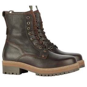 Barbour Lucinda Ladies Derby Boot - Dark Brown Shop the Savings