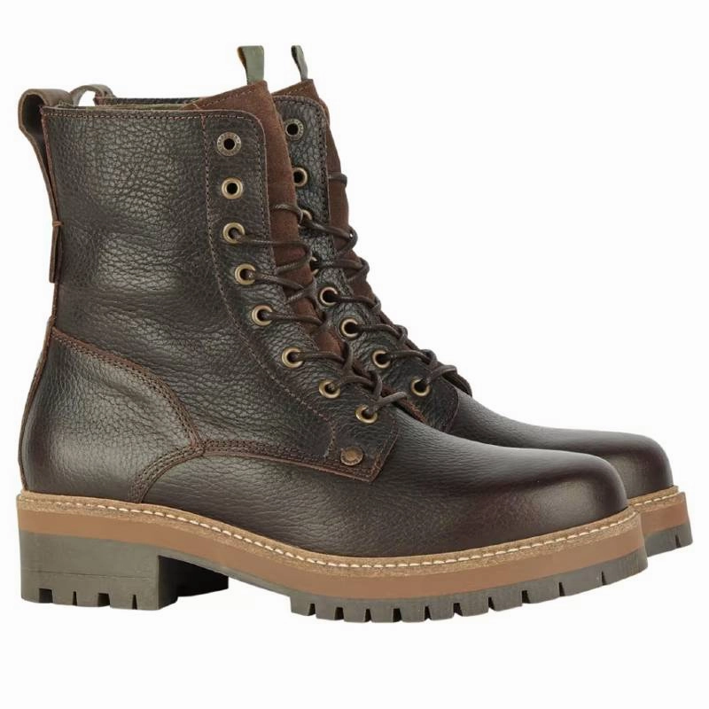 Limited Time Hot Deal Steal the Deal Now Barbour Lucinda Ladies Derby Boot - Dark Brown
