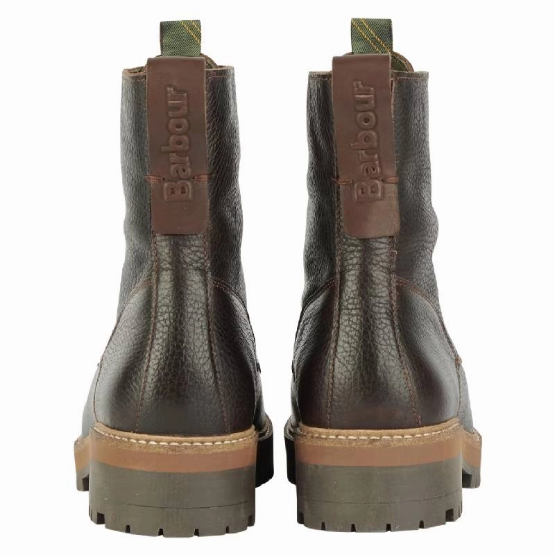Barbour Lucinda Ladies Derby Boot - Dark Brown Mega Savings Now