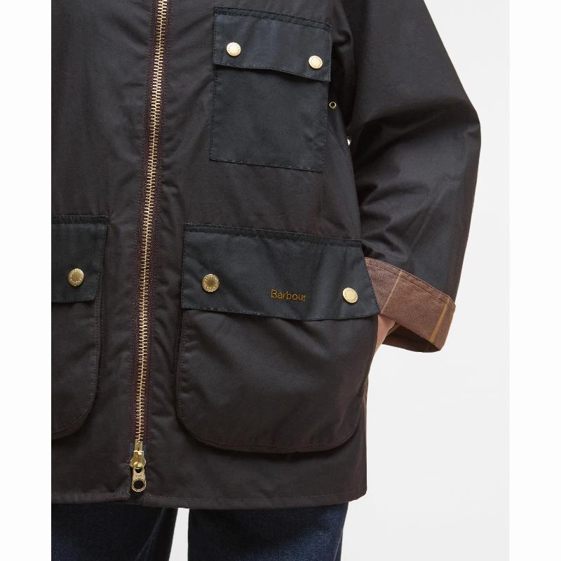 Barbour Luella Ladies Wax Jacket - Rustic/Muted Tartan Shop Save Big