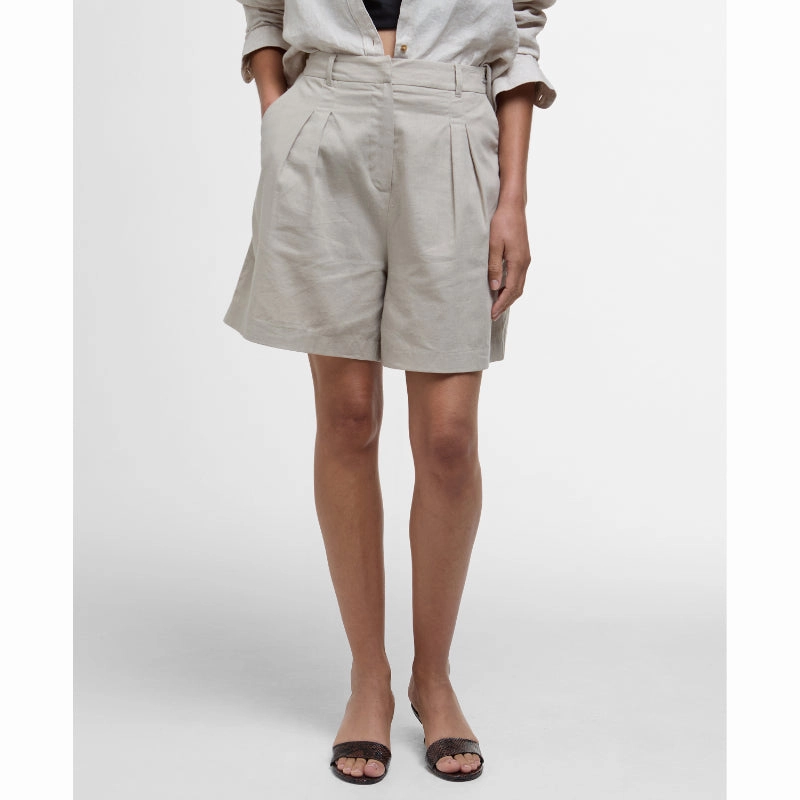 Mega Online Discount Barbour Luna Ladies Shorts - Light Sand