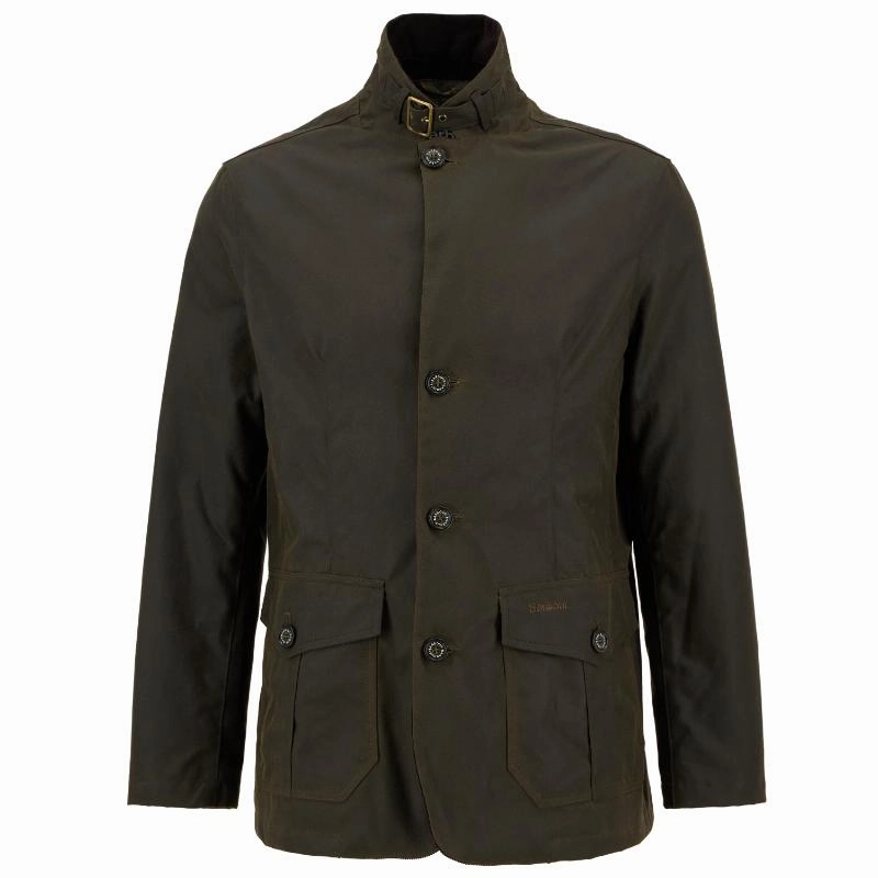 Barbour Lutz Mens Wax Jacket - Olive MustHave Steals Clearance Steal Today