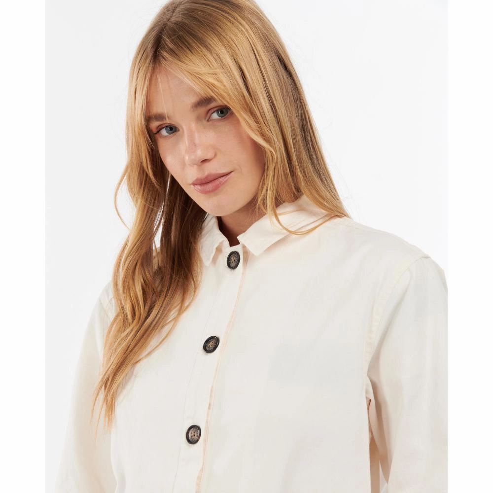 Deal Frenzy Today Online Exclusive Offer Barbour Lyndale Ladies Overshirt - Ecru
